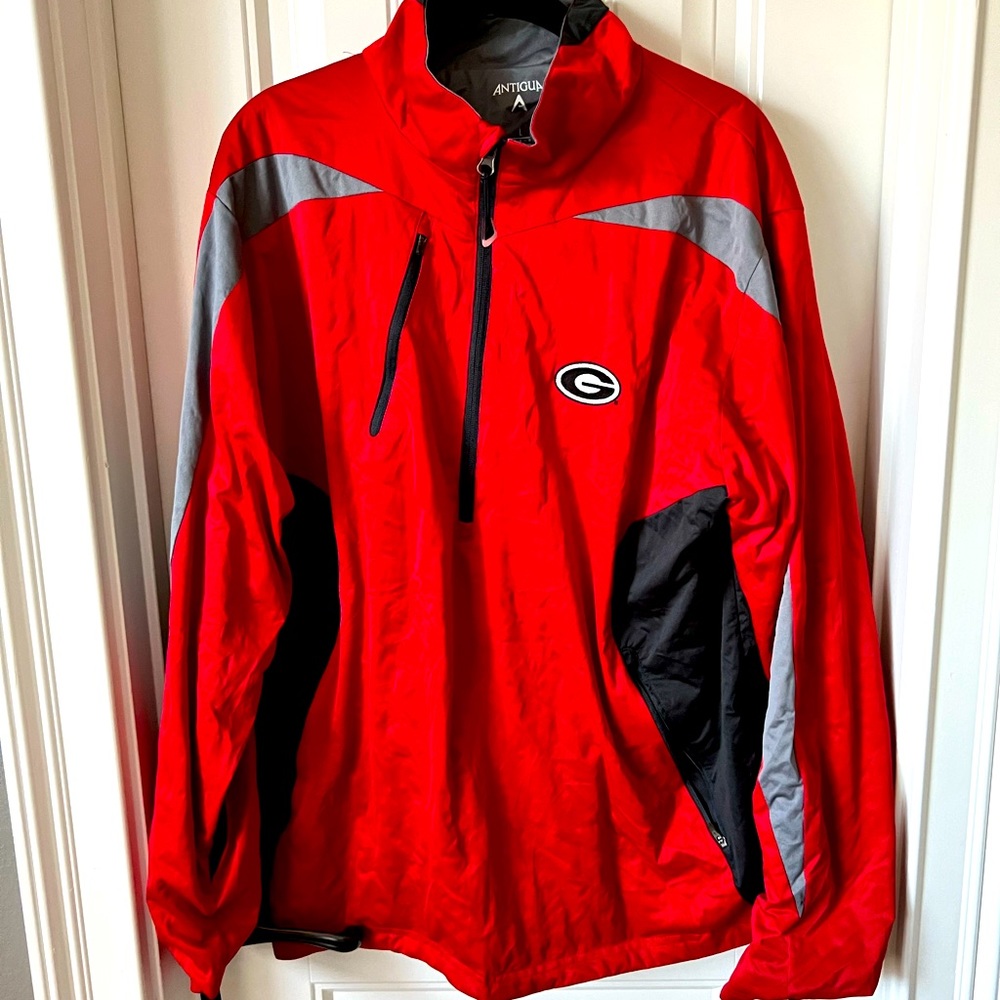 UGA georgia bulldogs Antigua LARGE Windbreaker